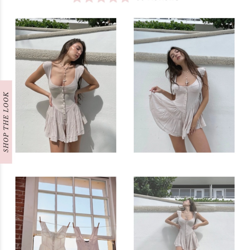 Vanessa Mooney Elisabeth Romper Dress